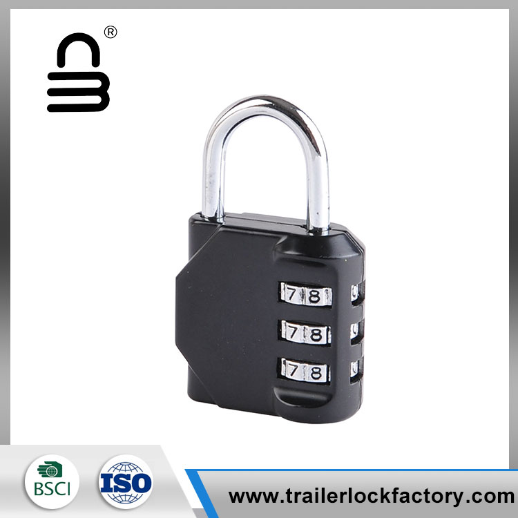 3 Teaglaim Uimhir Sinc Alloy Padlock